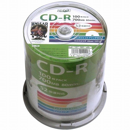 Amazon.co.jp: HIDISC CD-R データ用 容量700MB 52倍速対応